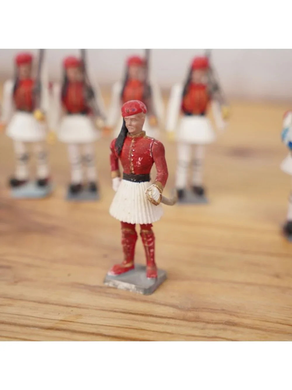 Vintage Aohna Greek Toy Soldiers Set of 13 Evzone Guard Soldiers & Musicians